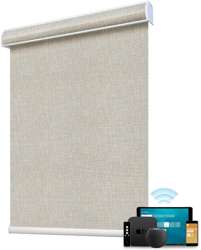 Miniatura 10 de SmartWings Persianas enrollables con cable duro PoE 100% opacas, muestra de tela