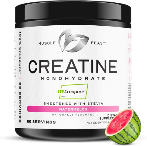 Miniatura 14 de Polvo de monohidrato de creatina Creapure, hecho por Muscle Feast Pre-entrenamiento o post-entrenamiento, premium Fácil de mezclar y sin gluten