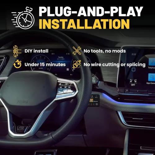 Miniatura 6 de PEDAL COMMANDER Controlador de respuesta del acelerador para Volkswagen Atlas 2018-2025, antirrobo, 4 modos de conducción, control de aplicación