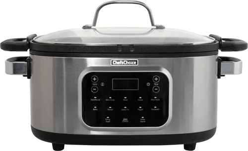 Miniatura 9 de Chef'sChoice Multicooker, recipiente antiadherente multiusos de gran capacidad de 6 cuartos y control de temperatura variable con mantener el calor
