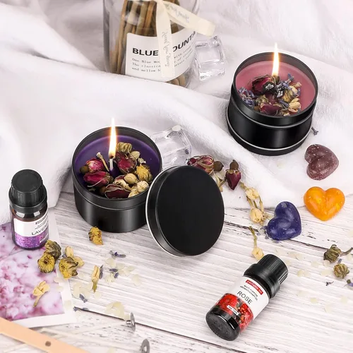 Miniatura 8 de Kit completo de fabricación de velas con fundidor de cera, suministros para hacer velas, kits de manualidades y manualidades para principiantes