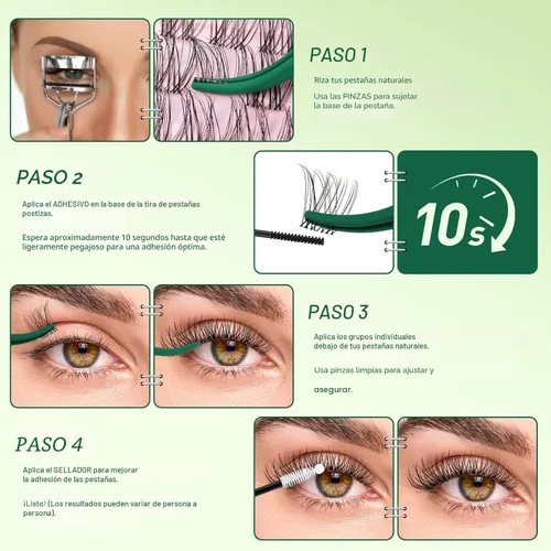 Miniatura 6 de KEYYOU Pegamento de pestañas impermeable y adhesivo para racimos de pestañas 72H, pegamento de pestañas de larga duración y fuerte adhesión, no Negro