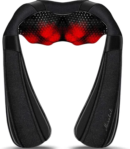 Miniatura 12 de Mirakel - Almohada masajeadora Shiatsu para cuello y espalda con calor - Alivio del dolor de tejido profundo en cuello, espalda y hombros - Diseño