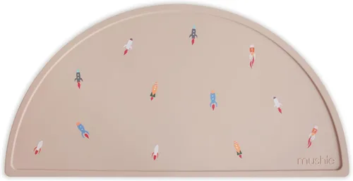 Miniatura 16 de Mushie Mantel Individual de Silicona para Niños Diseño Antideslizante Libre de BPA (Arcoíris)
