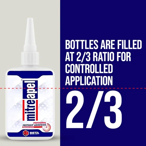 Miniatura 6 de MITREAPEL CA Glue with Activator Kit 2x3.5oz-2x13.5fl oz Instant Bond Adhesivo profesional de cianoacrilato y súper pegamento acelerador