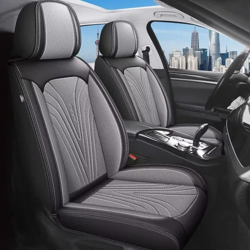 Miniatura 17 de DISUTOGO 2 Fundas para Asientos Delanteros Compatibles con Hyundai Tucson 2010-2024 2025 2026: Fundas de Asiento de Coche de Cuero Impermeables