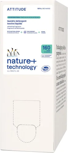 Miniatura 13 de ATTITUDE Detergente líquido para ropa, verificado por EWG, compatible con HE, a base de plantas y vegano, jabón natural para lavandería, aroma a