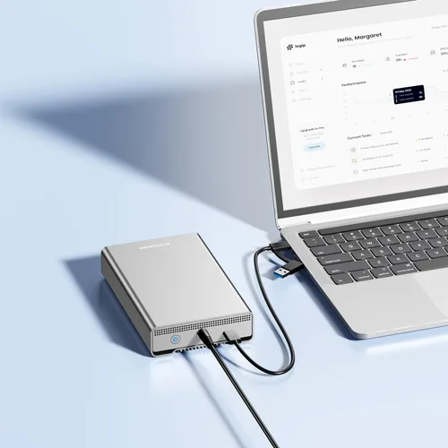 Miniatura 3 de Avolusion PRO-G2 14TB USB 3.2 Gen 2 (10Gbps) Disco duro externo USB-C para Windows/MacOS (plata)