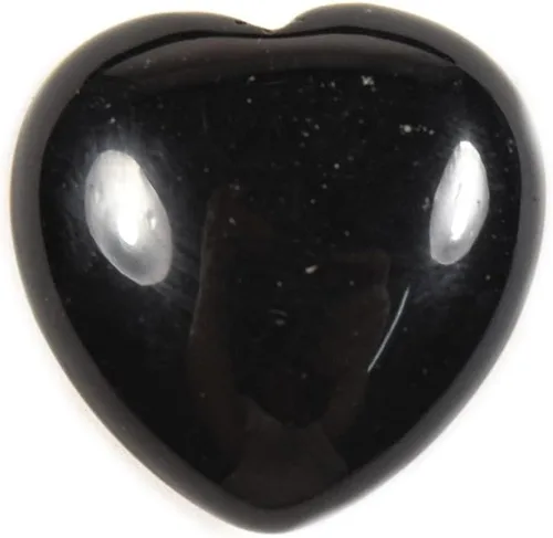 Par 1.181 in Negro Obsidiana Puffy Corazones Pulidos Natural Volcánico Vidrio Piedra Preciosa Cristal Mineral Especímenes - China (2PCs)