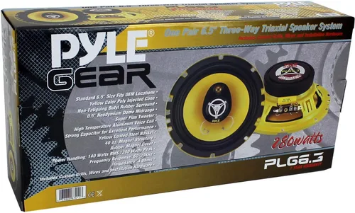 Miniatura 4 de Pyle Sistema de altavoces de tres vías para coche - Pro 6.5 pulgadas 280 vatios 4 ohmios altavoces de audio de componente de tweeter medio