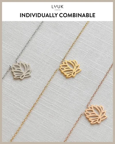 Miniatura 6 de LUUK LIFESTYLE Collares de acero inoxidable para mujer con colgante, tarjeta de joyería de moda con frase de felicidad, amuleto de la suerte, regalo