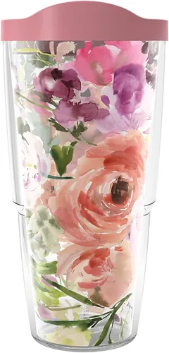 Miniatura 25 de Tervis Kelly Ventura - Colección Floral hecha en Estados Unidos Vaso aislado de doble pared para viajes mantiene las bebidas frías y calientes, 24