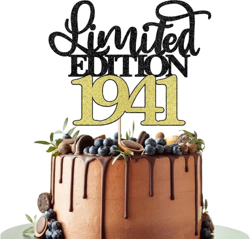 Miniatura 15 de Decoración para tartas de edición limitada de 1935, decoración de pastel de feliz cumpleaños 90, hombres y mujeres animan 90 años/90 y fabulosa