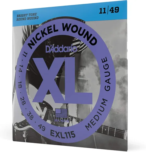 Miniatura 25 de D'Addario XL EXL115-10P - Cuerdas de níquel para guitarra eléctrica de 6 cuerdas, entonación perfecta, sensación consistente, durabilidad fiable