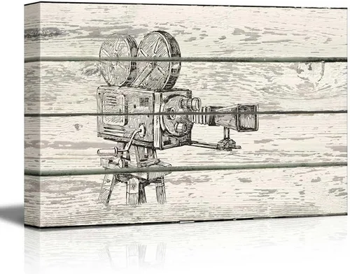 Miniatura 5 de wall26 - Obra de arte con estampado de madera de ciervo en bosque de abedules - Lienzo rústico para pared, arte para el hogar - 16 x 24 pulgadas