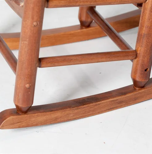 Miniatura 7 de Mecedora para niños, mecedora de madera para bebés pequeños, muebles cómodos para exteriores e interiores, sala de lectura, dormitorio, sala
