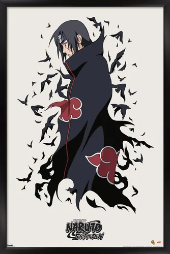 Miniatura 8 de Trends International Naruto Shippuden - Póster de pared de Itachi, 14.725 x 22.375 pulgadas, versión enmarcada de madera de granero