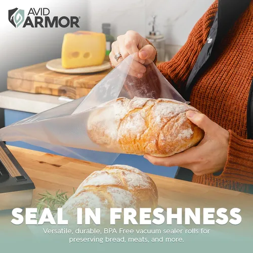 Miniatura 4 de Avid Armor Rollos de sellado al vacío, bolsas de sellado al vacío para almacenamiento de alimentos, bolsas selladoras al vacío para congelador