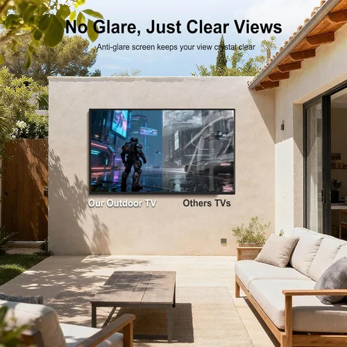 Miniatura 8 de Televisor exterior de 55 pulgadas, 4K Ultra HD para exteriores, 1000nits luz solar al aire libre, TV resistente a la intemperie IP65, control