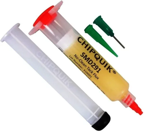 Chip Quik SMD291 Tack Flux No-Clean (jeringa de 10cc/0.35 oz)