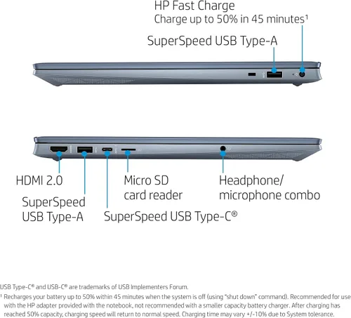 Miniatura 3 de HP 2022 - Laptop Pavilion IPS FHD 1080P de 15.6 pulgadas, AMD Ryzen 7-5700U de 8 núcleos (hasta 4.3 GHz, Beat i7-1180G7), 64 GB de RAM, SSD NVMe