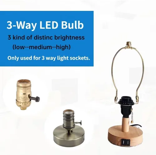 Miniatura 6 de Paquete de 4 bombillas LED de 3 vías de 50 100 150 vatios equivalentes, blanco suave 3000K, bombillas de tres vías de 5/10/15W, base A19 E26, 700