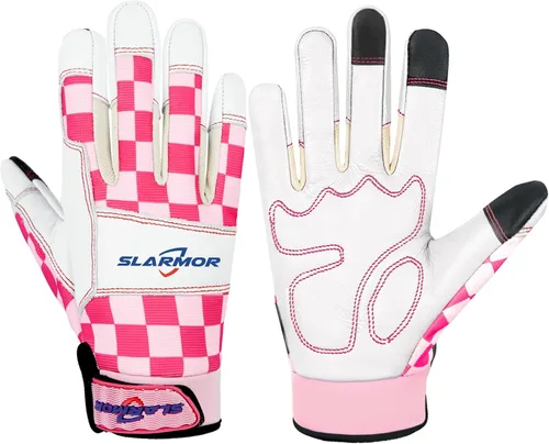 Miniatura 9 de Guantes de jardín de cuero para mujer, guantes de trabajo a prueba de espinas para desmalezar, cavar, plantar, podar guantes de jardín