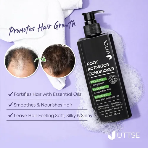 Miniatura 5 de Acondicionador activador de raíces para hombres: tratamiento reparador profundo para el crecimiento y engrosamiento del cabello