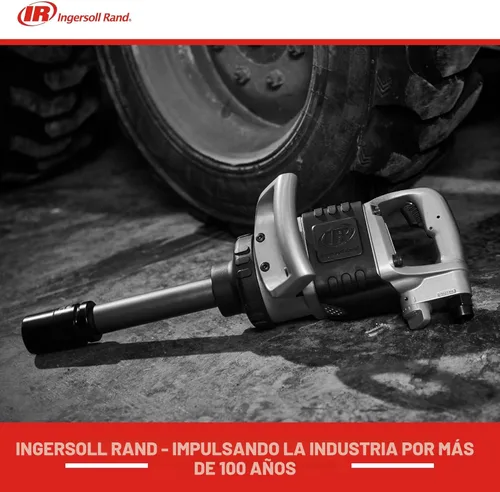 Miniatura 6 de Ingersoll Rand 285B-6 Llave de impacto neumática inalámbrica de 1 pulgada con yunque extendido de 6 pulgadas y 2 asas