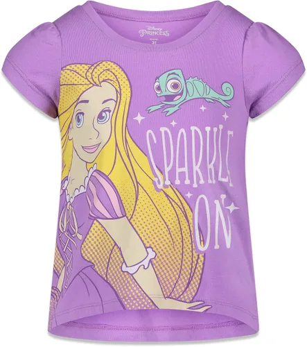 Miniatura 5 de Disney Princess Mulan Rapunzel Moana Tiana 4 Pack Short Sleeve Graphic T-Shirt