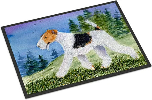 Miniatura 114 de Caroline's Treasures SS8220MAT - Felpudo afgano de 18 x 27 pulgadas, para interiores y exteriores, para entrada, antideslizante, lavable, de pelo