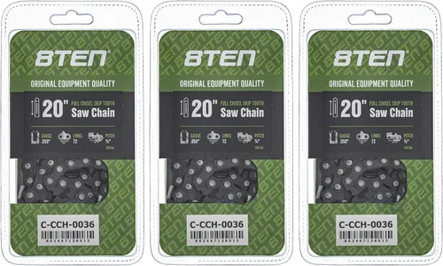 Miniatura 164 de 8TEN Cadena de motosierra semi cincel de 6 pulgadas .050 1/4 42 DL para Worx WG320 Black & Decker LLP120 (paquete de 3)