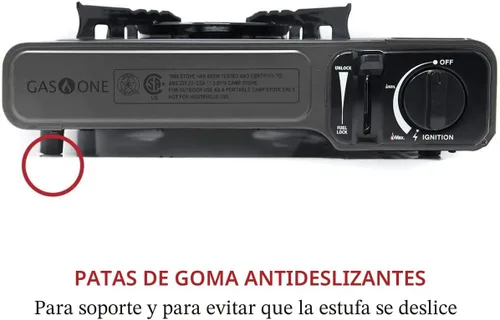 Miniatura 3 de Estufa portátil de butano Gas One con estuche: encendido automático, control preciso del calor - para acampar, tailgating y cocinar al aire libre
