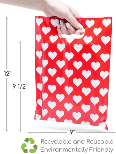 Miniatura 5 de Choice Marts - 100 bolsas de 1.5 mil de grosor, 9 x 12 pulgadas, bolsas con asas extragruesas perfectas para mercancía y pequeñas empresas