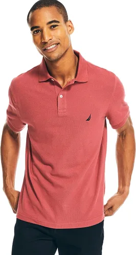 Miniatura 79 de Nautica playera polo clásica de mangas cortas, color sólido, para hombre