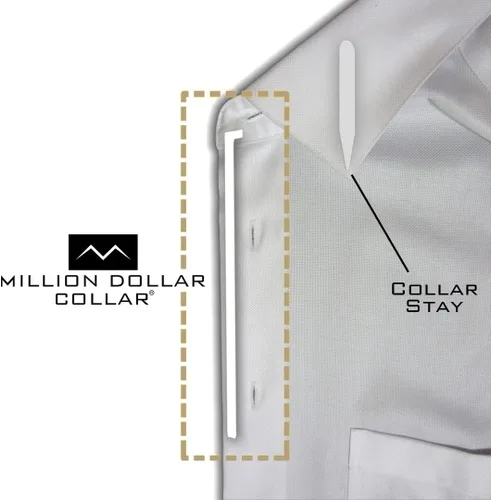 Miniatura 7 de Million Dollar Collar La solapa del cuello de la camisa se mantiene - La solapa blanca se mantiene para la camisa con cuello de hombre y mujer