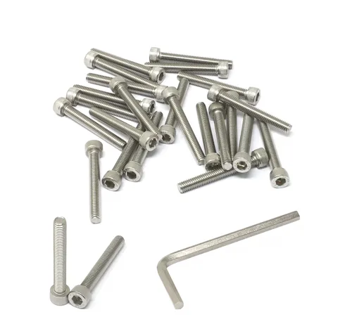 Miniatura 180 de iexcell 25 piezas M4 x 60/65/70/75/3.150 in paso de rosca 0.028 in acero inoxidable 304 cabeza hexagonal Tornillos Tornillos surtido Kit