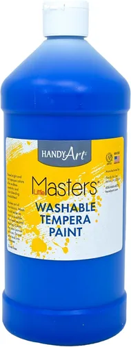 Miniatura 8 de Handy Art Little Masters - Pintura al temple lavable, turquesa, botella de 128 onzas, brillante y mezclable, alta opacidad, colores lavables