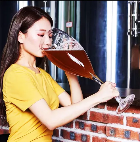 Miniatura 7 de YUANXIN Copa de Vino Gigante del Mundo Vaso de Vino de Tallo Gigante Vaso de Vino Creativo Extra Grande Vaso de Champán de Tamaño Excesivo Vaso