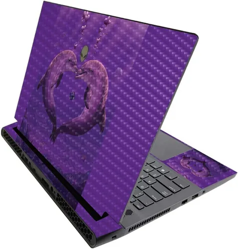 Miniatura 649 de MightySkins - Skin brillante con purpurina para Alienware M17 R3 (2020) y M17 R4 (2021) - Diversión de los años 90 Acabado duradero con purpurina