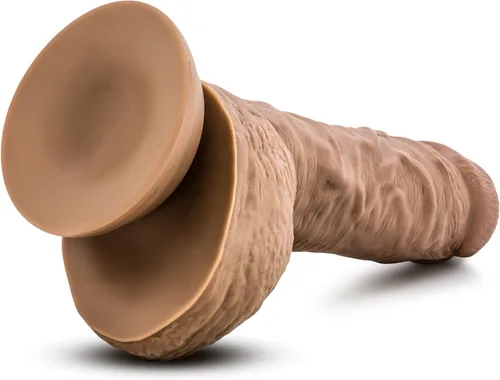 Miniatura 7 de Blush Au Naturel Big Billy Cock - Consolador realista de 9 pulgadas con ventosa con bolas, detalle realista de doble densidad, compatible con anillo