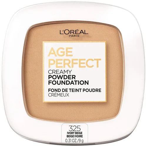 Miniatura 12 de L'Oréal Paris Age Perfect Creamy Powder Foundation Compact, 350 Classic Tan, 0.31 onzas Tan clásiico