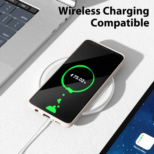 Miniatura 7 de oakxco Funda para teléfono Samsung Galaxy S8 de silicona líquida, delgada y fina de gel de goma suave TPU cubierta protectora simple llana
