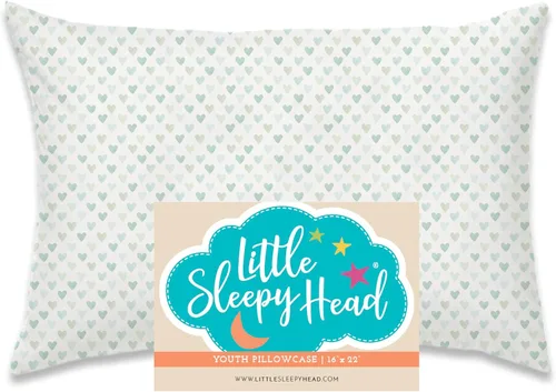 Miniatura 74 de Little Sleepy Head Funda de almohada para niños pequeños, 100% algodón y funda de almohada hipoalergénica para almohada de niños pequeños, funda