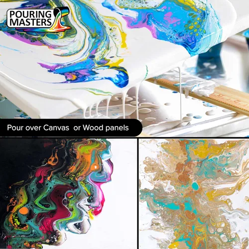 Miniatura 8 de Pouring Masters - Acrílico metálico dorado de 24 quilates - Listo para verter - Pintura para verter - A base de agua premezclada de 32 onzas
