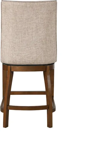 Miniatura 5 de Home Katherine - Taburete giratorio de bar con mecanismo de giro de 360°, taburetes modernos de granja para encimera de cocina con tapicería de tela