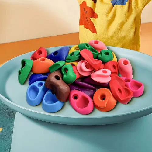 Miniatura 8 de 36 piezas de pared de escalada en roca para niños, agarres de escalada de pared de roca, kits de agarres de pared de escalada para adultos que 36