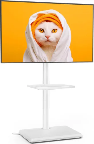 Miniatura 9 de TVON Soporte de piso para TV con soporte para la mayoría de las pantallas planas/curvas de 32 a 60 pulgadas hasta 88 libras, soporte de TV ajustable