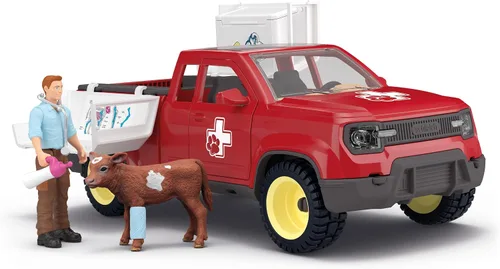 Miniatura 16 de Schleich Farm World - Juego de 7 piezas de animales de granja con juguetes de perro, gato, cerdo, cabra, gallo, caballo bebé y vaca - Figuras