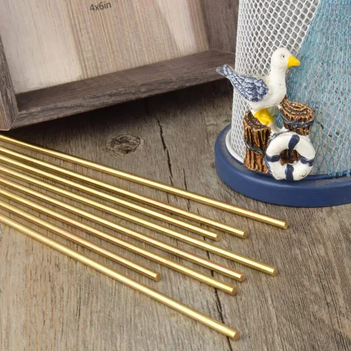 Miniatura 2 de 25 piezas de varillas de latón de 2 mm - Diámetro de 5/64", 12" de longitud Barra de torno